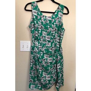 Green Floral Print Dress